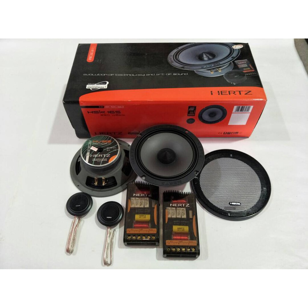 Hertz 6.5" Component Set Speaker 250watts (HSK165) Shopee Malaysia