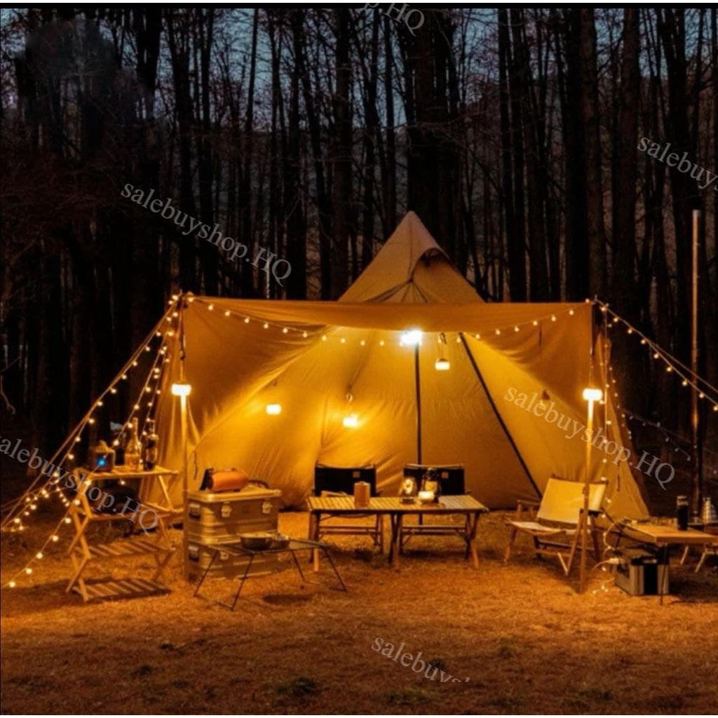 Camping Tent String Lights, 8 Flashing Modes Colorful LED