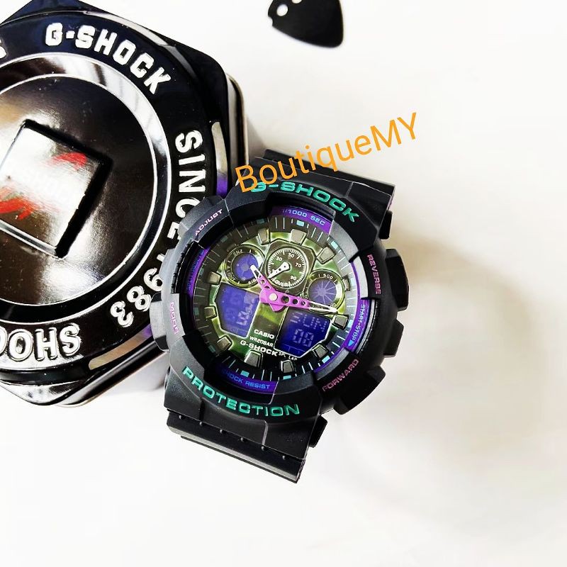 CASIO G SHOCK GA 100BL 1A JOKER AUTOLIGHT