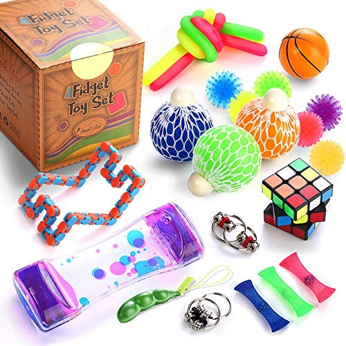40 Pack Fidgets Toys Set-Stress Relief Anti Anxiety Tools for Kids