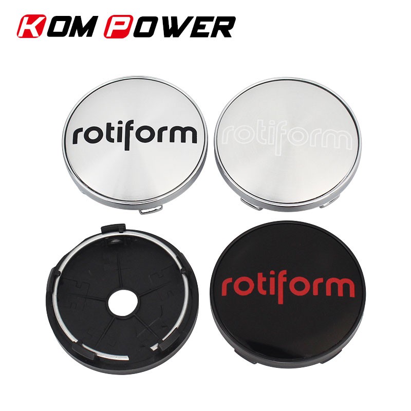 4pcs rotiform wheel hub cap 60/55mm clip rotiform emblem sticker center ...