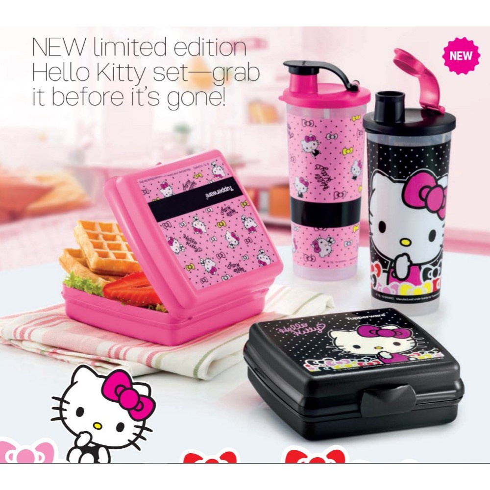 TUPPERWARE HELLO KITTY LUNCH BOX SET Shopee Malaysia