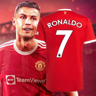 21-22manchester United F.c. Away Shirt Number7 Cristiano Ronaldo Jersey-XL