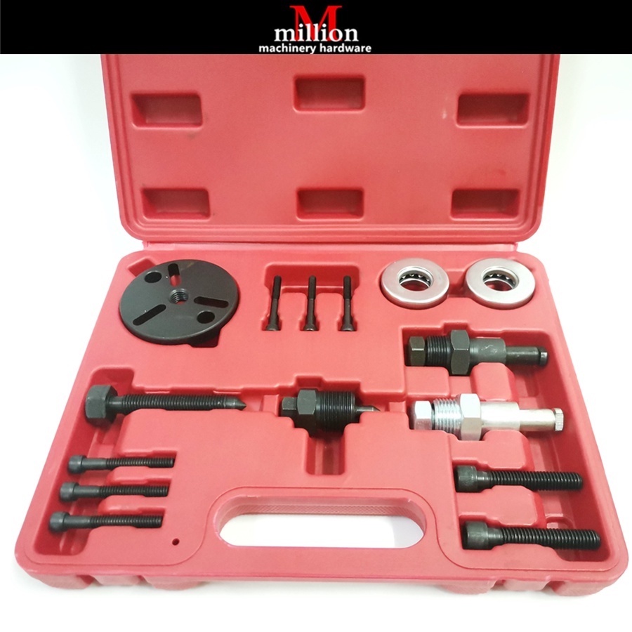 15pcs Air Compressor Clutch Rebuild Removal Tool Kit AC Clutch Puller on Car  Auto Air Conditioning