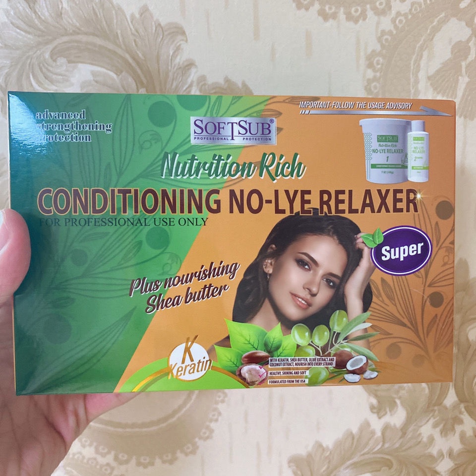 1 set substitutes hair relaxer with the activator shampoo conditioner