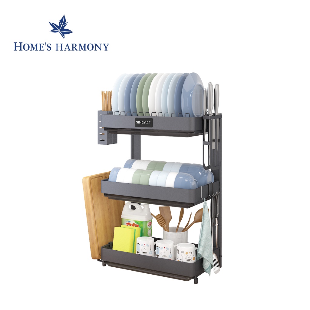 Casa Studio Reiko Dish Rack (3 Tier) | Shopee Malaysia