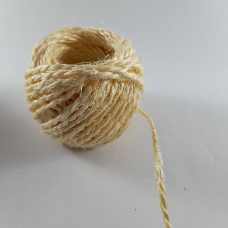 Abaca Tiny Rope | String 2mm (bleached) 17m | Shopee Malaysia