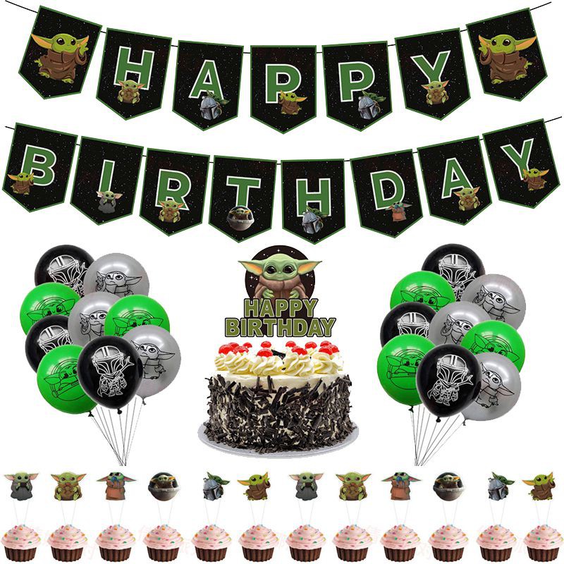 Star Wars Yoda Themed Birthday Banner Kit - Customizable Age Numbers, 10ft Decoration With Attachable Pieces - View #11