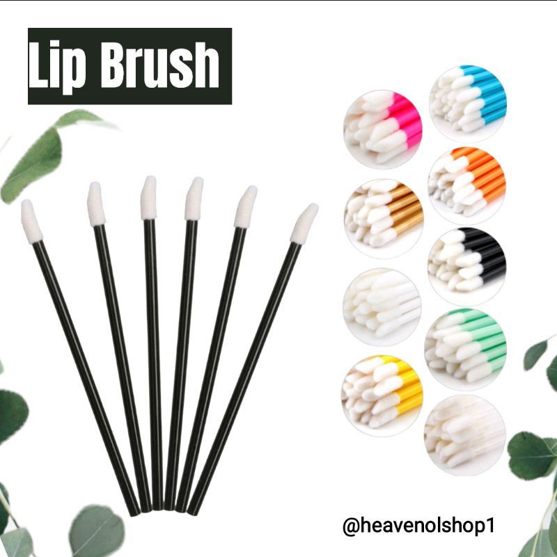 "ECER" Disposable Lip Brush Applicator Lip Glossy Tint/ Lip Cream Brush