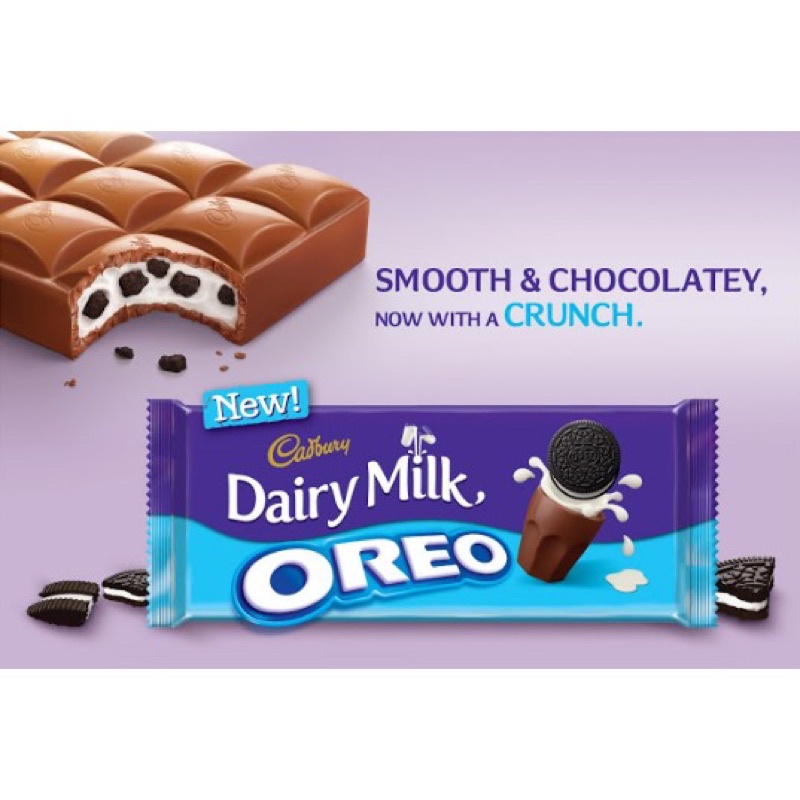 Cadbury Dairy Milk Oreo Chocolate 60g | Shopee Malaysia