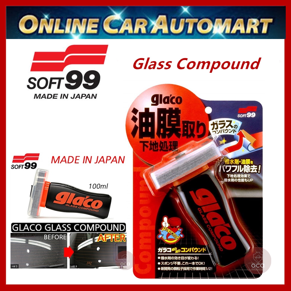 Soft99 Glaco Glass Compound Roll on 100ml