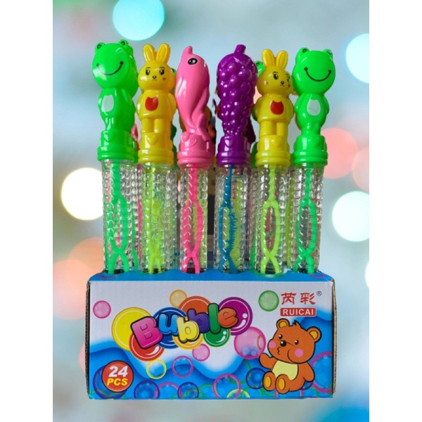 BUBBLE STICK WATER BLOW PLAY TOY 24PCS 26CM LZ Shopee Malaysia