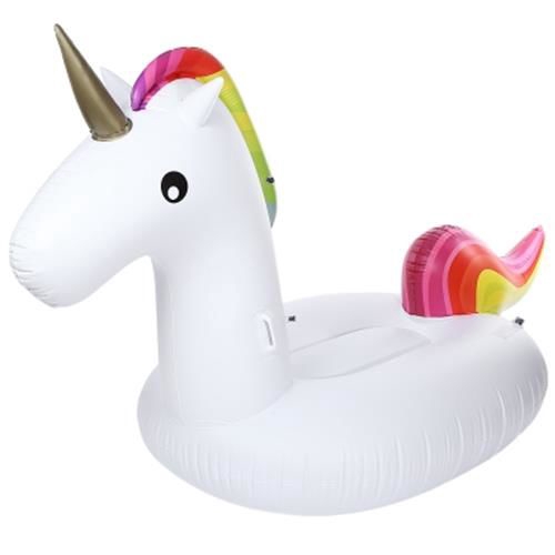 INFLATABLE GIANT UNICORN FLOATING RIDEABLE SWIMMING POOL TOY FLOAT RAFT ...