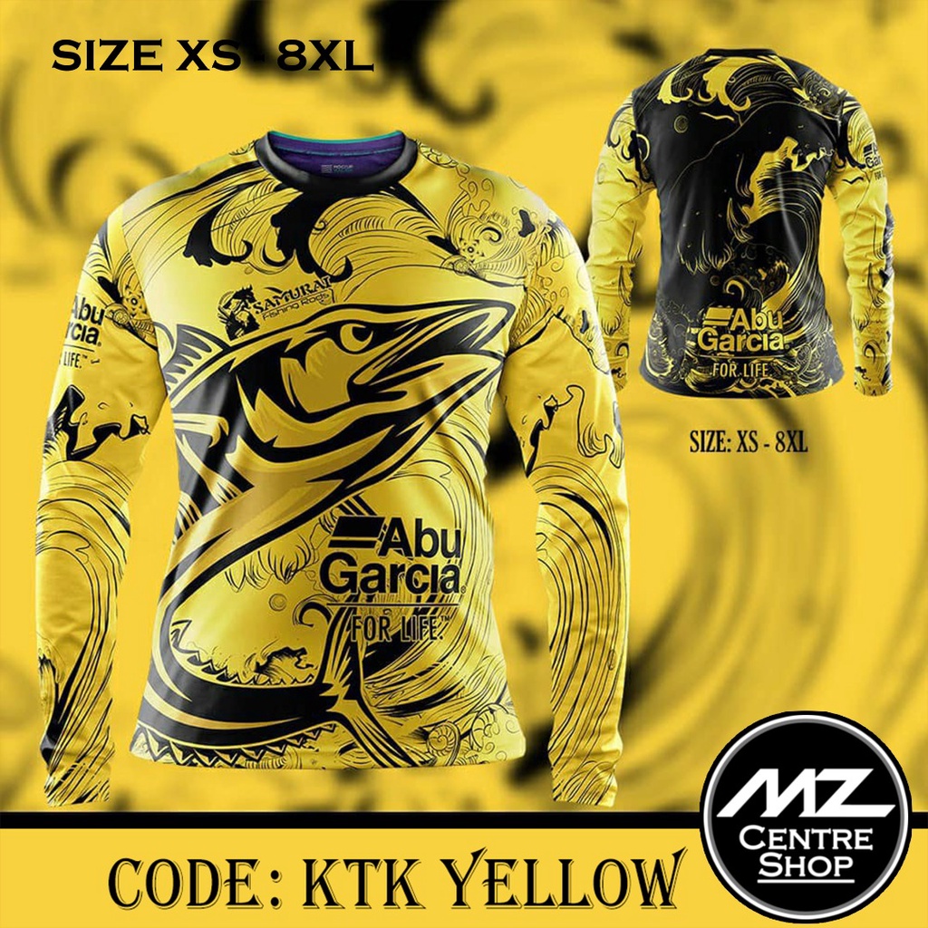 In stock] 2023 design Abu Garcia Edition Fishing Jersey OutFit Sublimation, Clothes Anti-UV fishing, Baju Pancing Long Sleeve