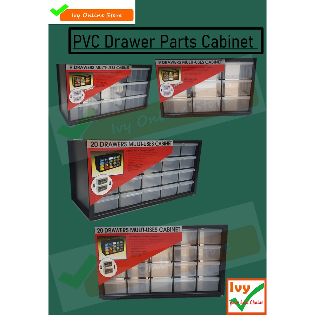 PVC Heavy Duty Drawers Cabinet | Shopee Malaysia
