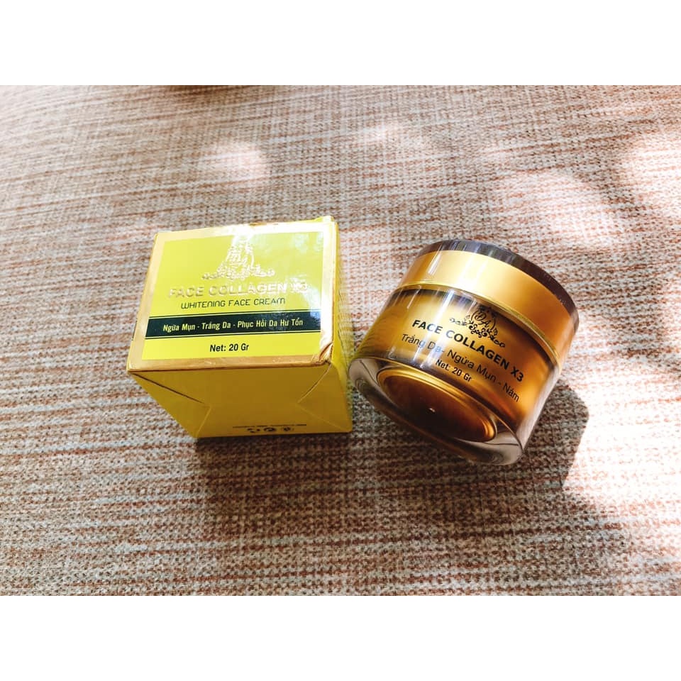 Face Collagen X3 Whitening Face Cream (20gr) Shopee Malaysia