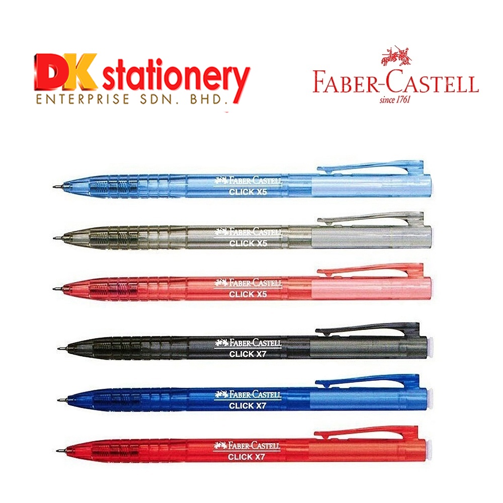 Faber-Castell Ball Pen Click X5 / X7 | Shopee Malaysia