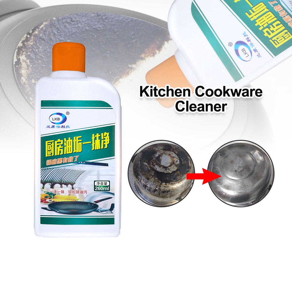 260ml Kitchen Cookware Cleaner LKB Remove Black Stain Scale Remover