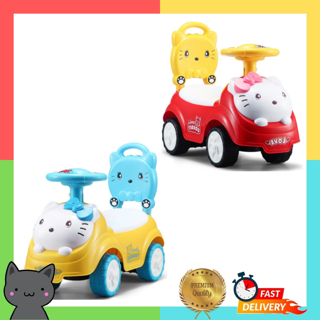 Toy car push with hot sale feet