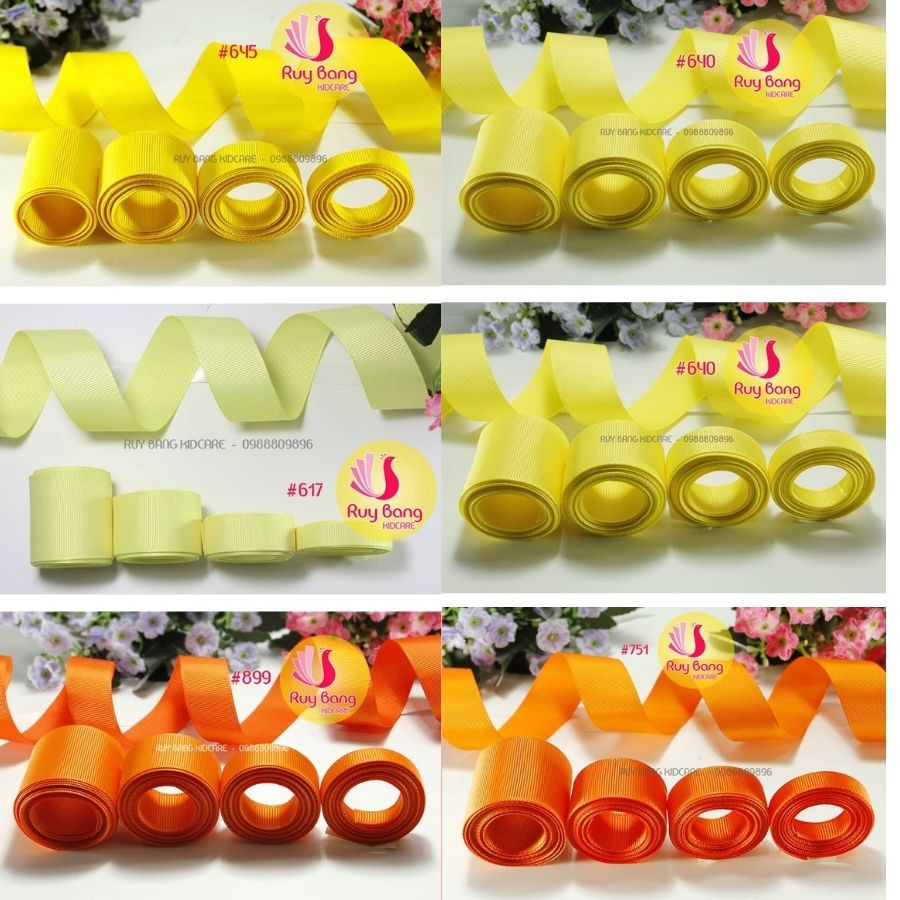 Yellow ribbed ribbon (5m roll) | Shopee Malaysia