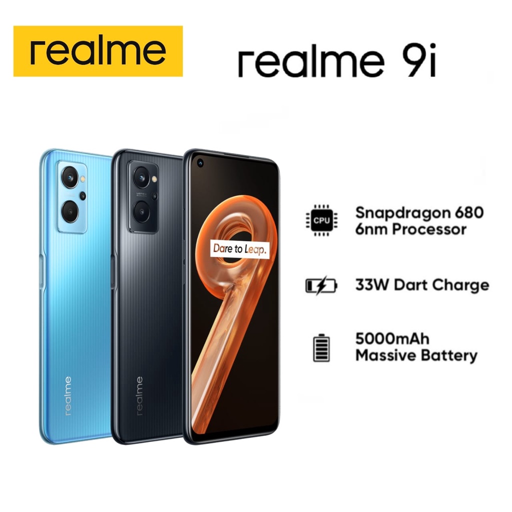 Realme 9i Smartphone - Snapdragon 680 6nm Processor Dart Charge Massive ...