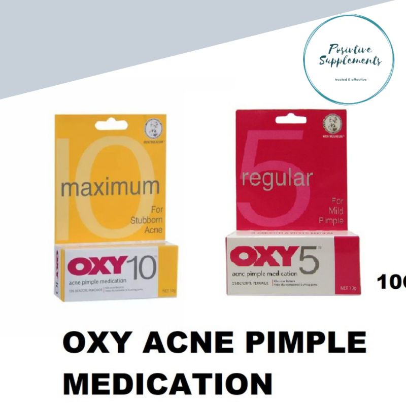 OXY 10 / OXY 5 ACNE PIMPLE MEDICATION BENZOYL PEROXIDE 10G | Shopee ...