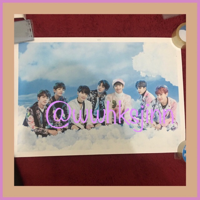 (Official) BTS Wings Tour Poster (Sharing) Shopee Malaysia