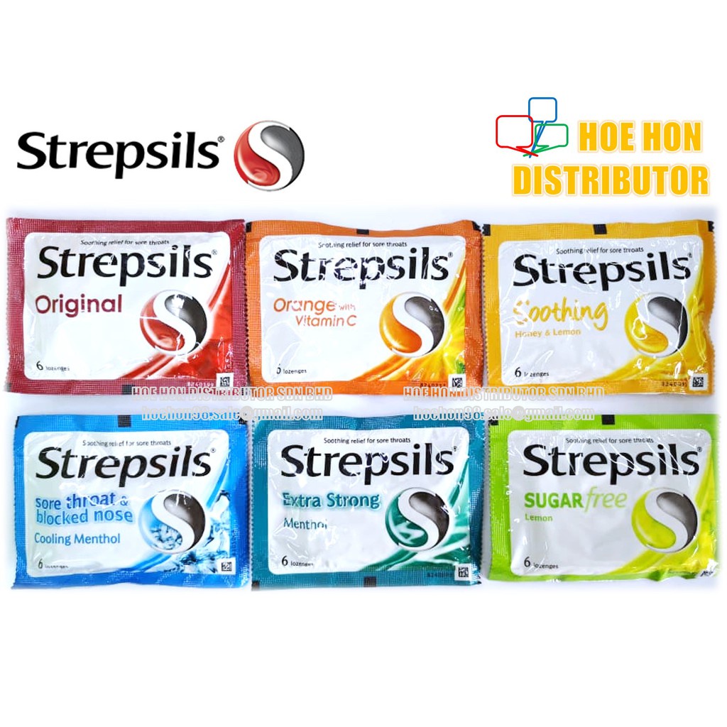 Strepsils Lozenges Sore Throat Candy Extra Strong Menthol Original