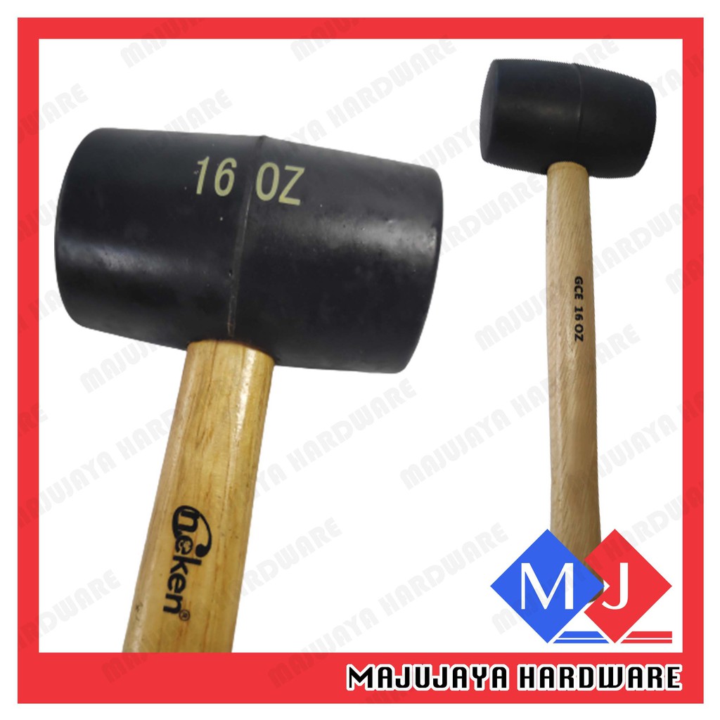 NEKEN EX GCE 16OZ 400GM Rubber Hammer Penukul Getah Tukul Getah Boleh ...