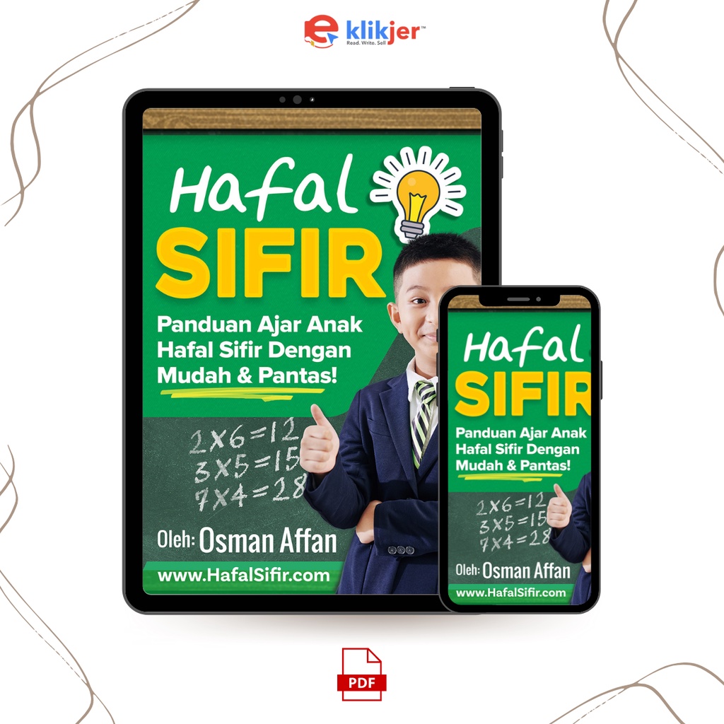 Ebook Hafal Sifir Panduan Ajar Anak Hafal Sifir Dengan Mudah Pantas