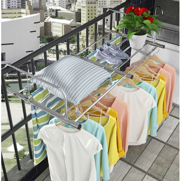 Cloth drying ideas in balcony hot sale