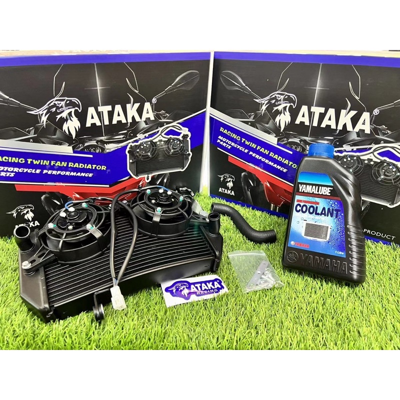 ATAKA Y15 V1 / V2 RADIATOR 2 FAN ATAKA RACING TWIN FAN RADIATOR 32MM 1 ...