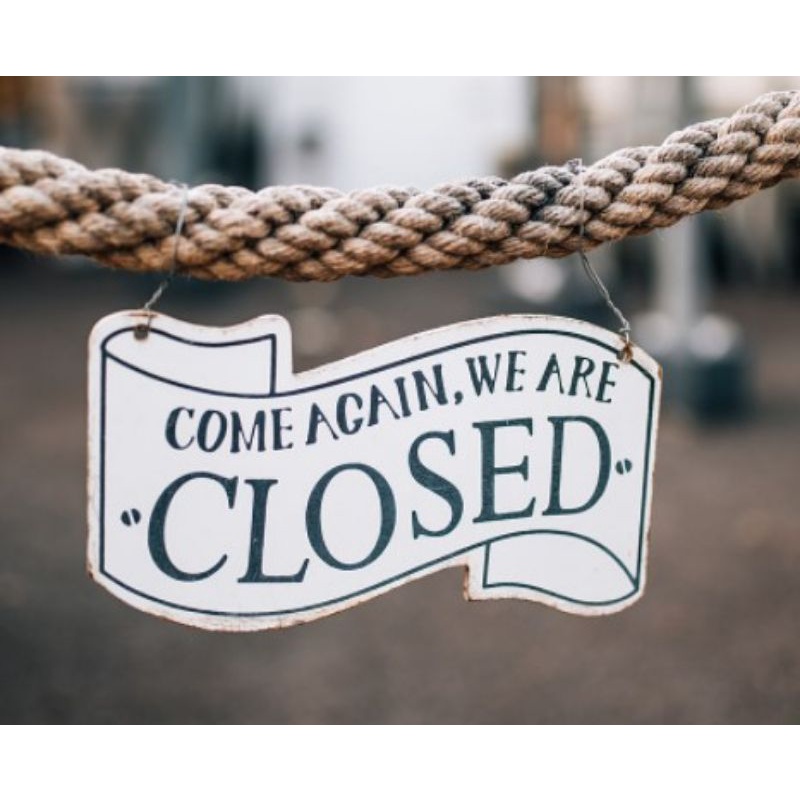 Double-Sided Open/Closed Sign Hanging Board, Wooden Open Close Sign ...
