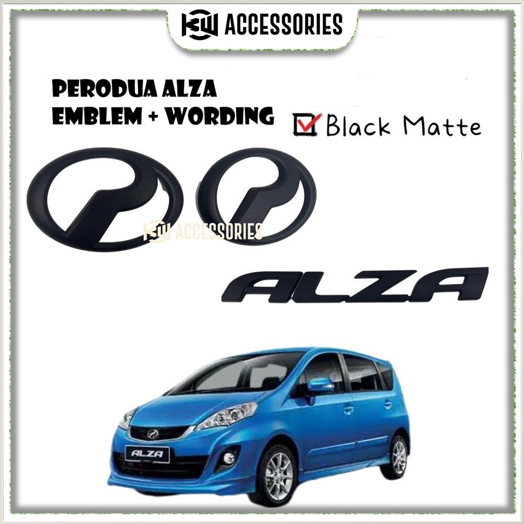 PERODUA ALZA 14-18 EMBLEM DEPAN BELAKANG DAN WORDING | Shopee Malaysia