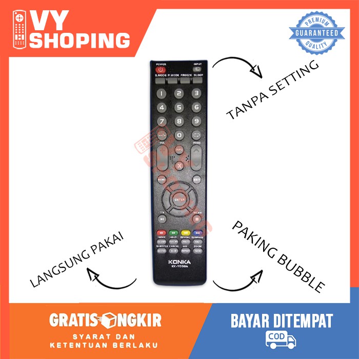 Original Lcd Konka Tv Remote Remote | Shopee Malaysia
