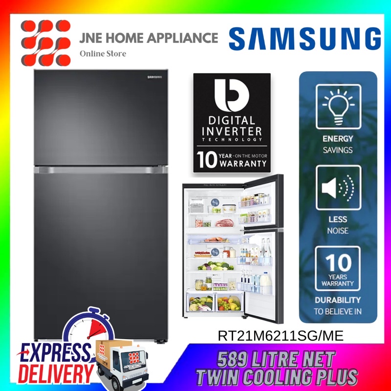 SAMSUNG RT21M6211SG/ME RT21M6211SG Top Mount Freezer with Twin Cooling