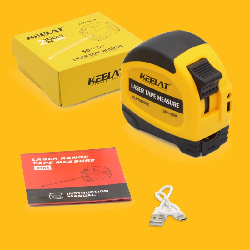 KEELAT Laser Range Measure Finder Tape Laser Measure Ruler Distance