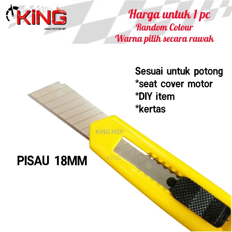 🚀KiNG🚀 Diy Tools Cutter Cutters Knife18 MM Pisau Diy Kertas Seni Sesuai ...