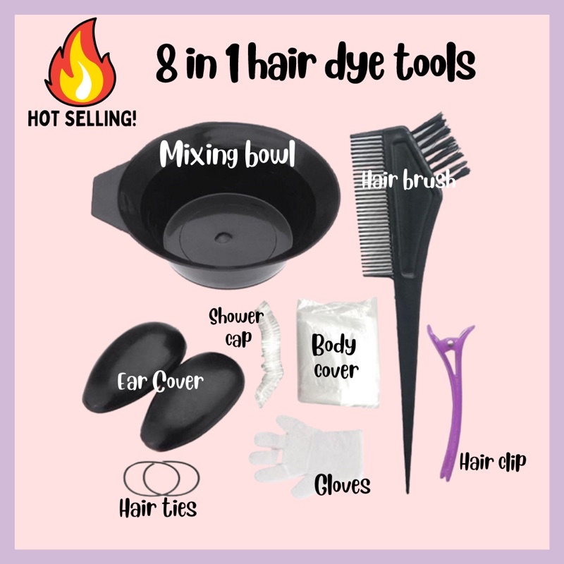 Hair Dying Tools Kit (8 items) Shopee Malaysia