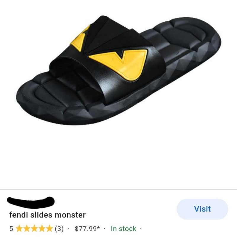 Fendi monster 2025 eyes slides