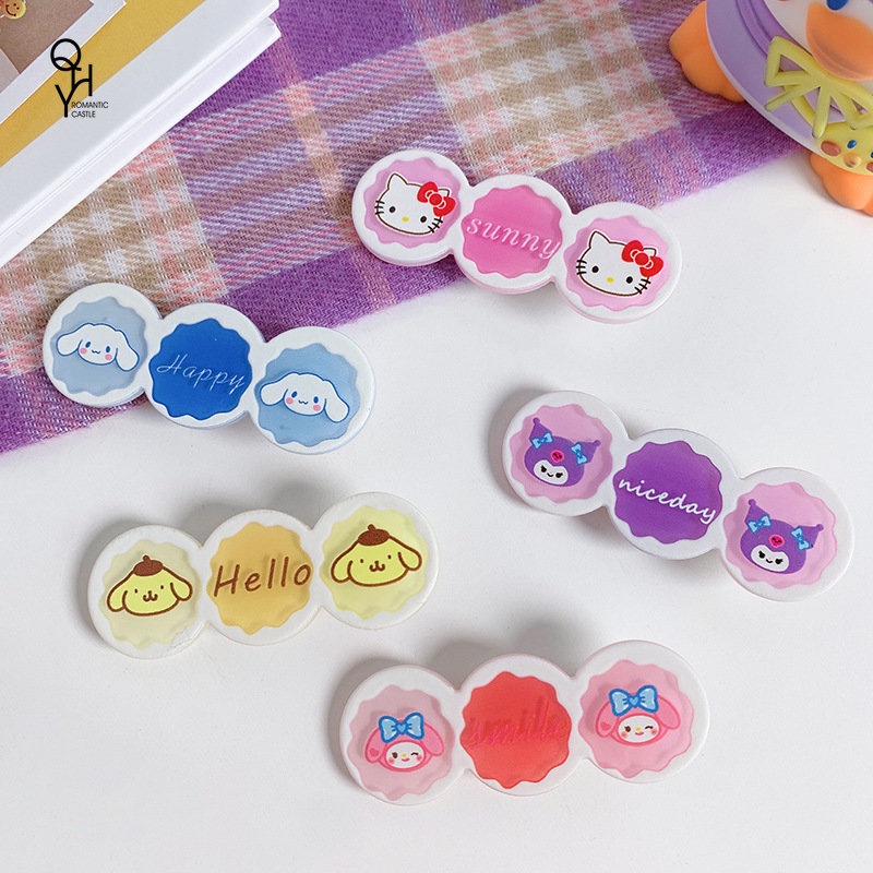 Cartoon Cute Candy colored Cinnamon Dog Resin Hairpin Fun Fashion 