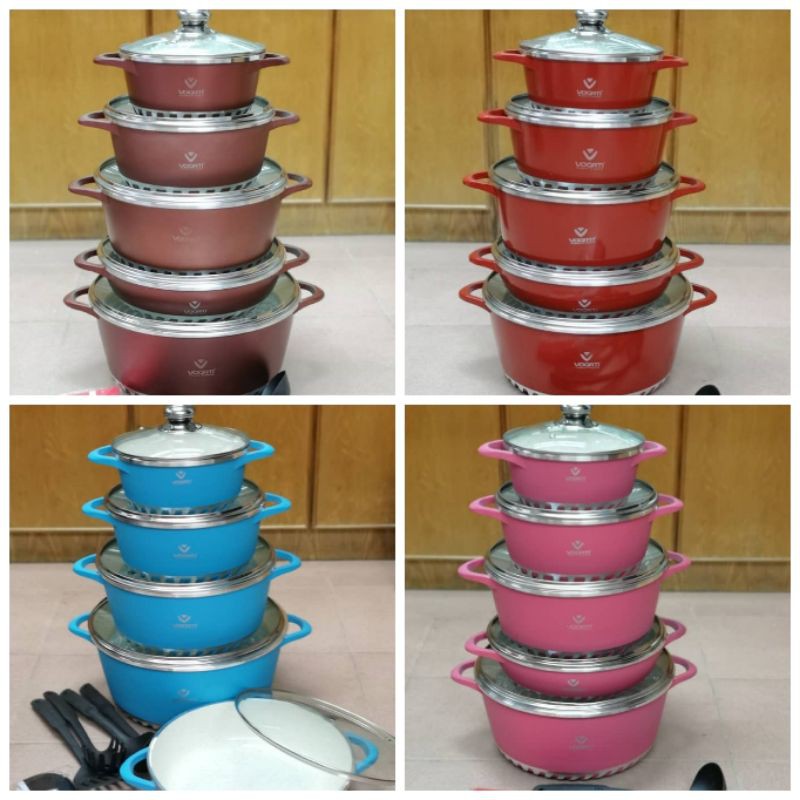 VOGATI SET COOKWARE PERIUK (17 pcs) | Shopee Malaysia