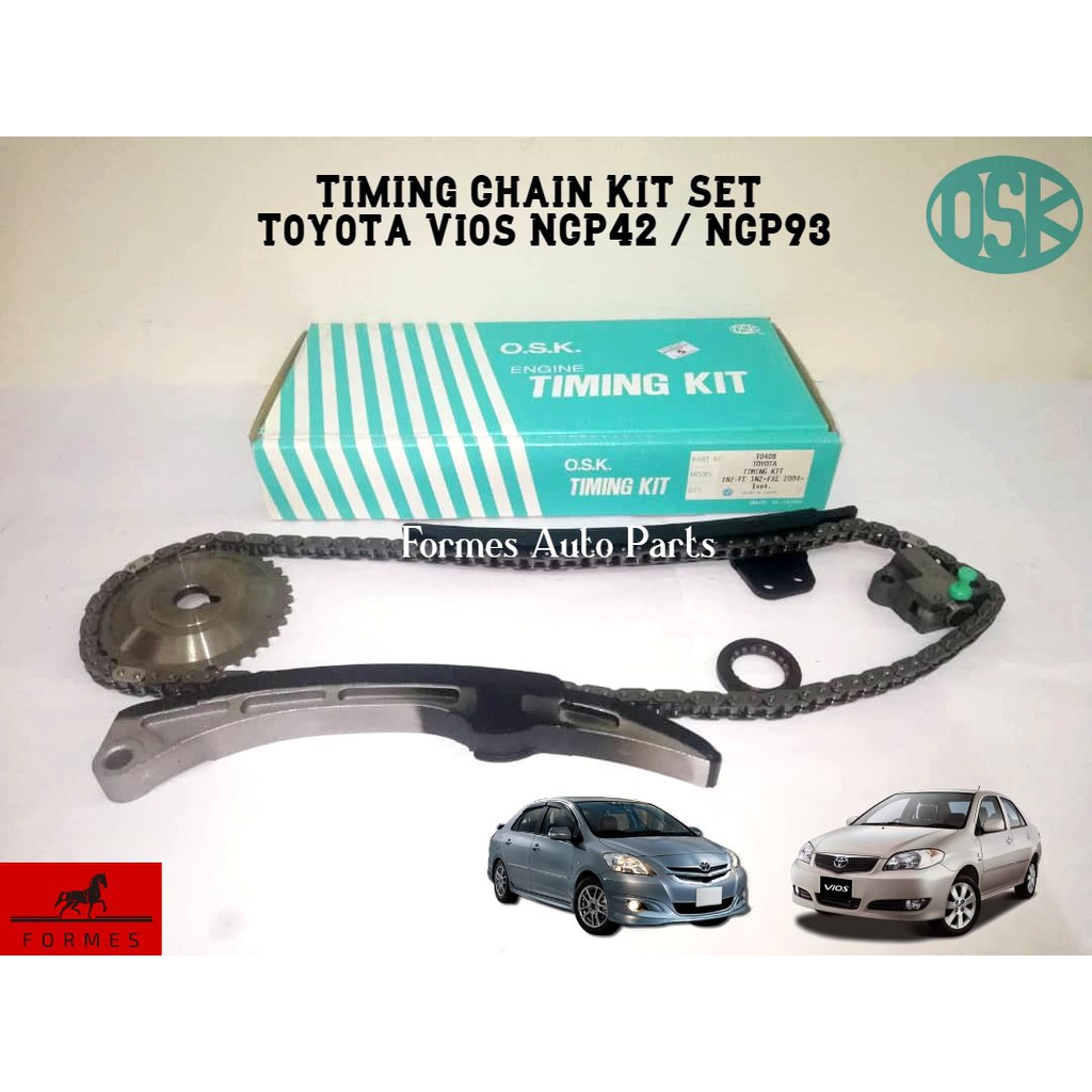 Timing Chain Kit Set Toyota Vios NCP42 / NCP93 OSK (T040B) Shopee