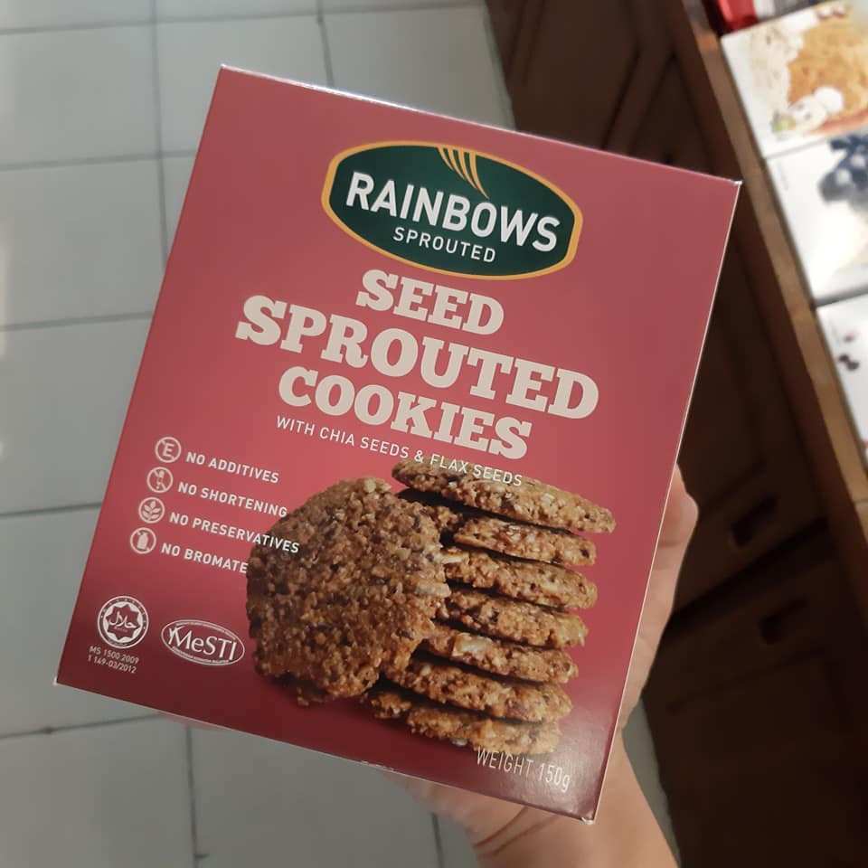 RAINBOW SPROUTED COOKIES | BLACK SESAME SPROUTED COOKIES | SEED ...