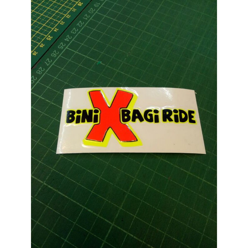 STICKER MOTOR. Sticker Bini Tak Bagi Ride | Shopee Malaysia