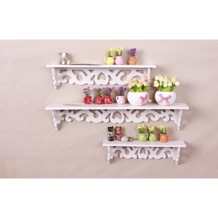 Ah Wall Hanging Shelf Set 3 In 1 Interior Shopee Malaysia