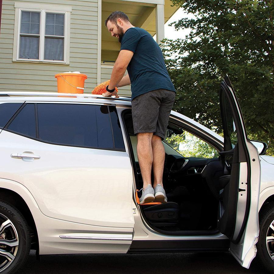 Foldable Car Rack Step Car universal door lock, roof climber, foot ...