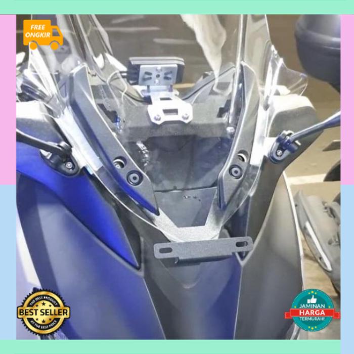 Premium original yamaha xmax plate Bracket xmax plate holder police ...