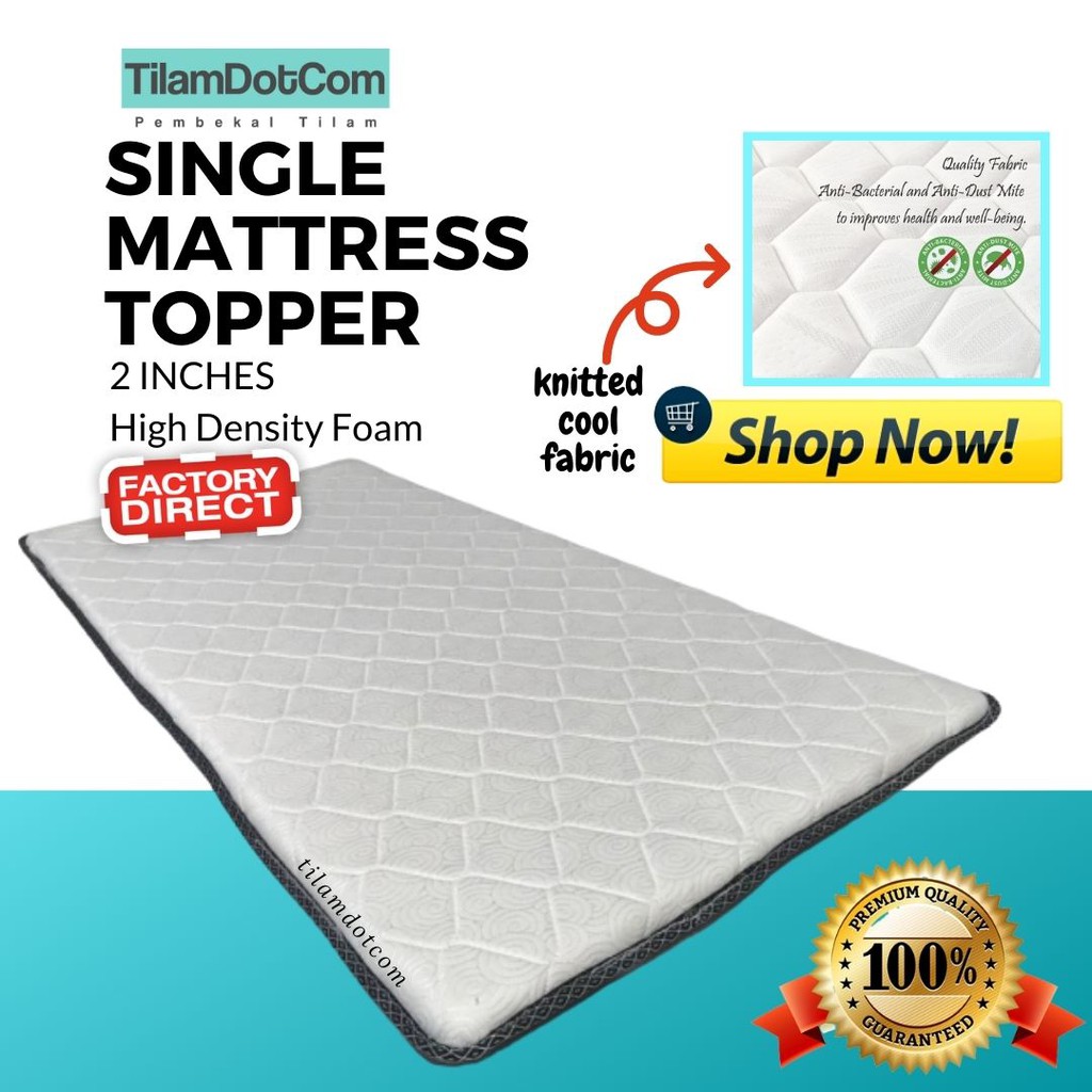 Single mattress deals topper