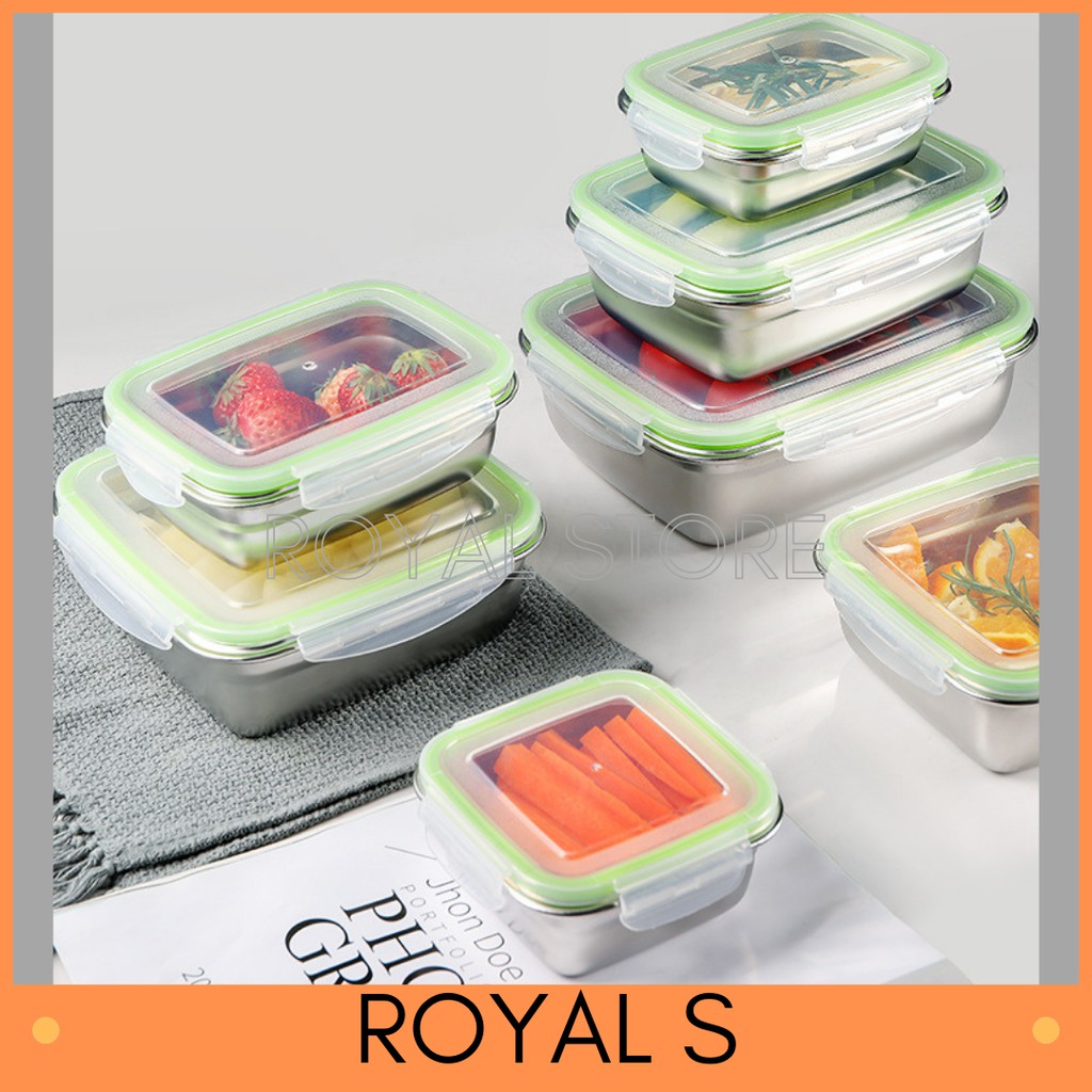 304 Stainless Steel Thermal Insulated Lunch Box Bento Food Container